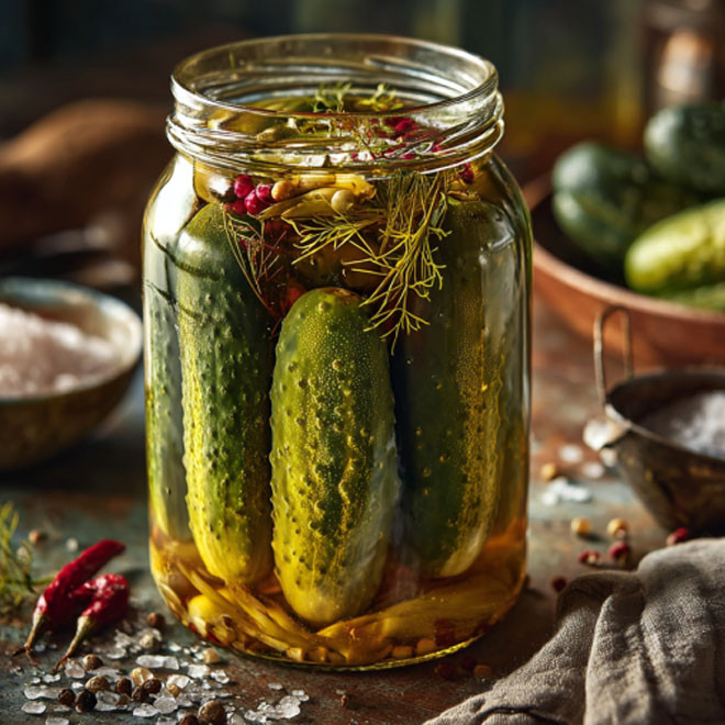 Огурцы маринованные