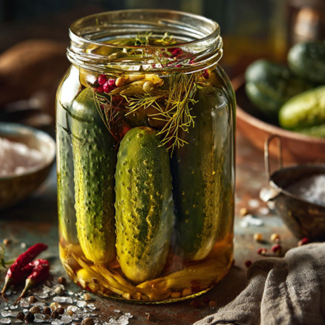 Огурцы маринованные