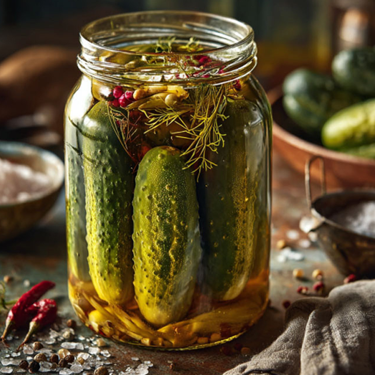 Огурцы маринованные
